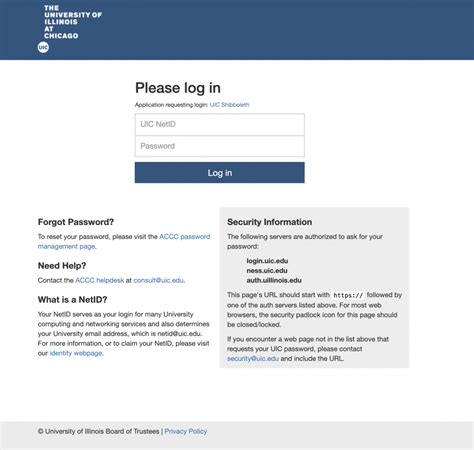 University – IT Log.